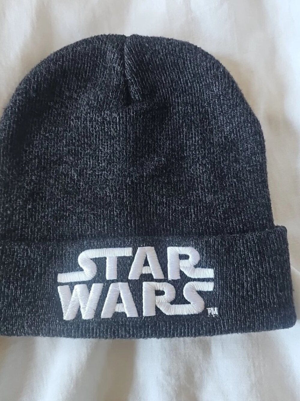 Unisex Kids Charcoal Gray Star Wars Embroidered Beanie-One Size
